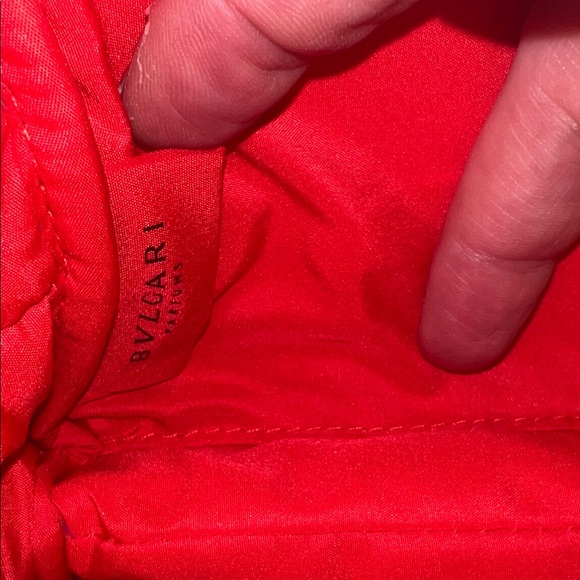 Bvlgari Pink Patterned Cosmetic Bag W/ Crossbody - Picture 6 of 6